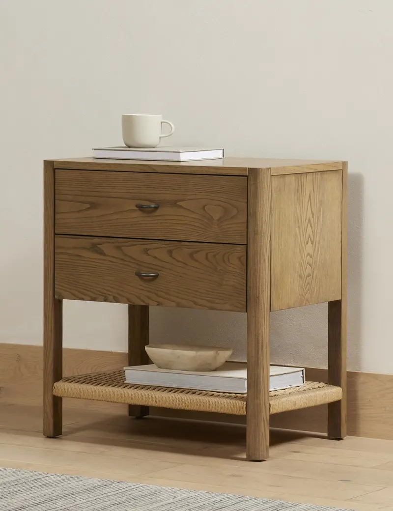 Laird Compact Nightstand With Integrated Charging Port 1