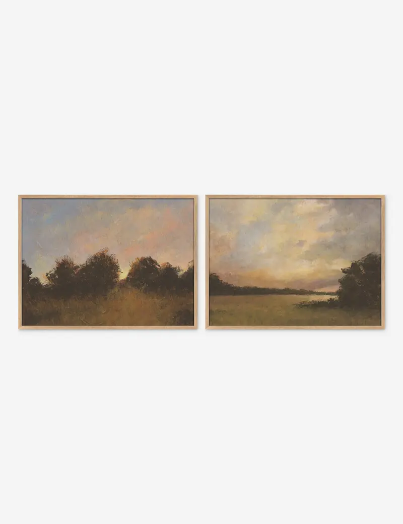 Last Light Diptych Wall Art Set – Two-Piece Sunset-Inspired Print By Aileen Fitzgerald 1
