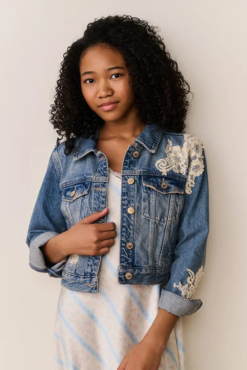 Lavina Denim Jacket For Tweens 1