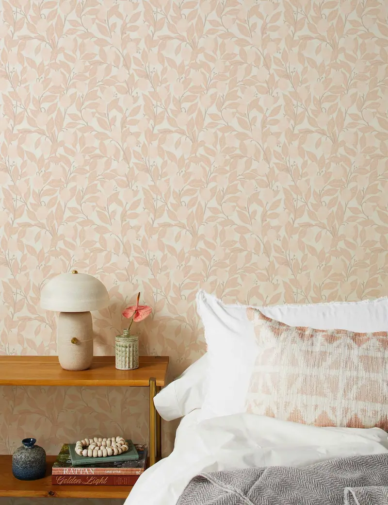 Lemons Grasscloth Wallpaper By Nathan Turner – Textured Wallcovering Sample 1