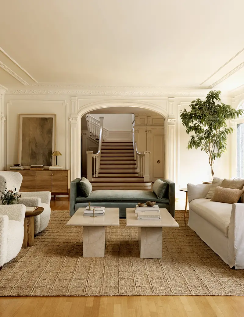 Leonel Oval Coffee Table With Sculptural Base 1