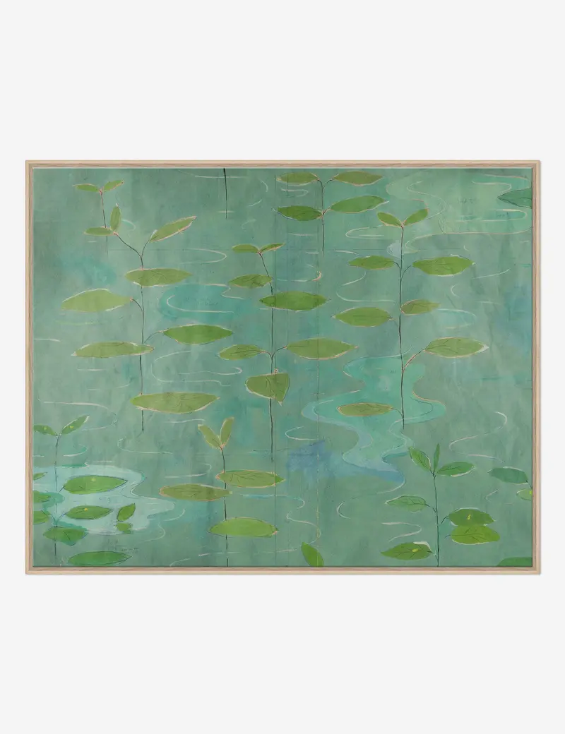 Lilies Garden Art Print – Paule Marrot Archive Reproduction 1