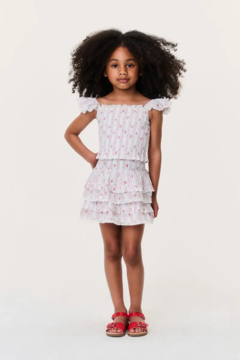 Little Girls' Cherry Stripe Billie Skirt – Fun & Flirty Cotton Skirt 1