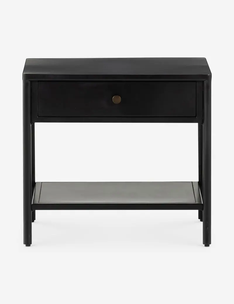 Mathus Nesting Side Table Set – Round Wood Top 1