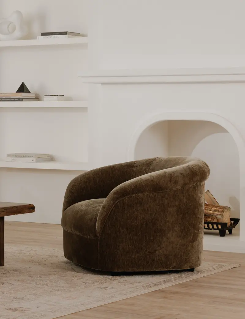 Mccartney Wingback Accent Chair – Sculptural Silhouette & Fabric Upholstery 1