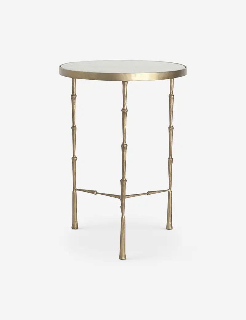 Mira Slim Profile Side Table In Matte Black Metal 1