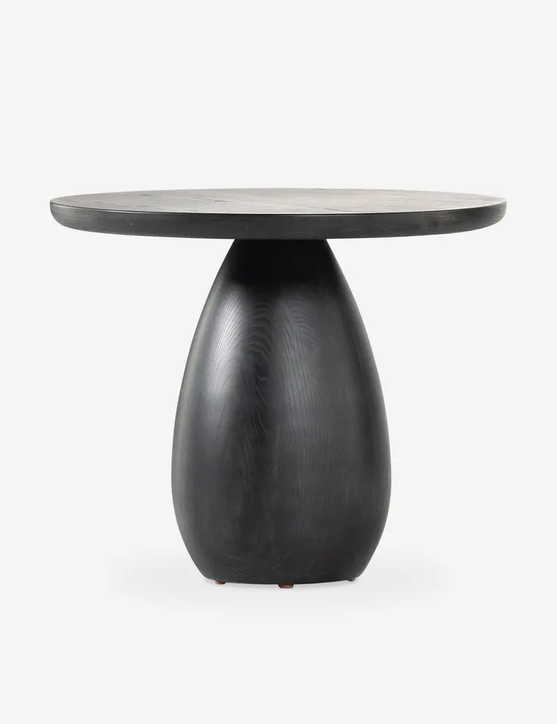 Mulholland Solid Wood Round Side Table – Compact Accent Piece 1
