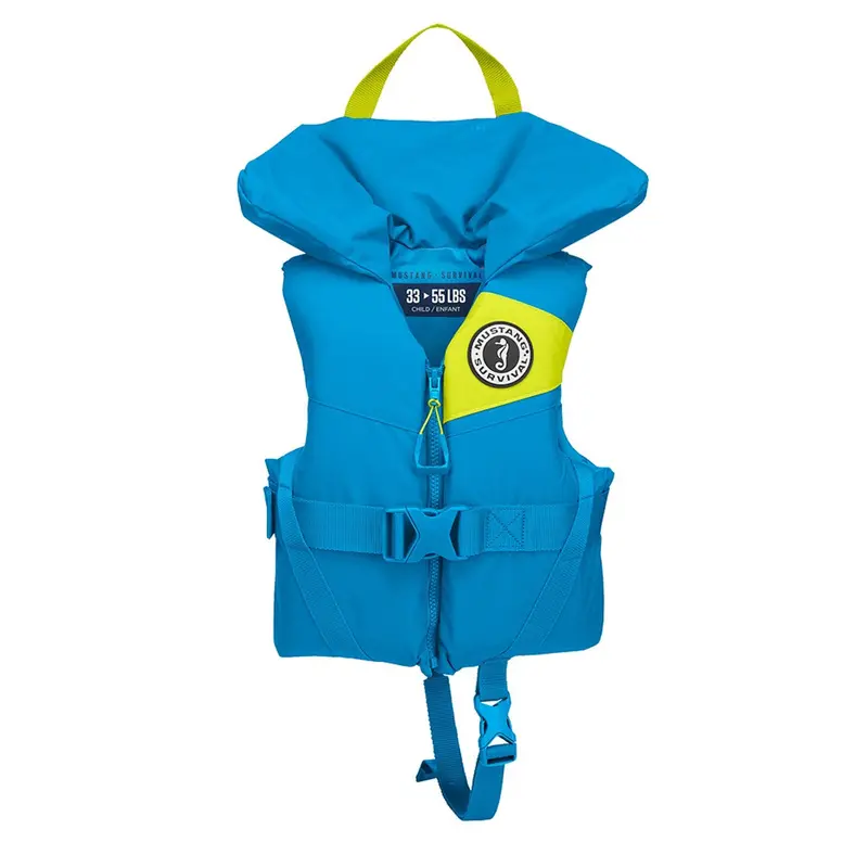Mustang Lil' Legends Azure Blue Foam Child Vest 1