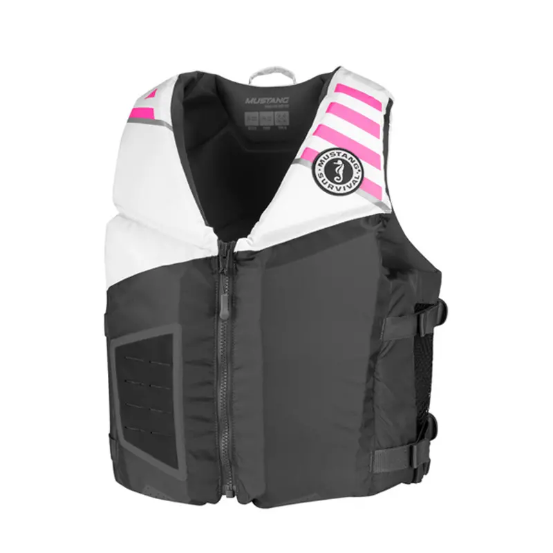 Mustang Rev Youth Foam Life Vest – White Design 1