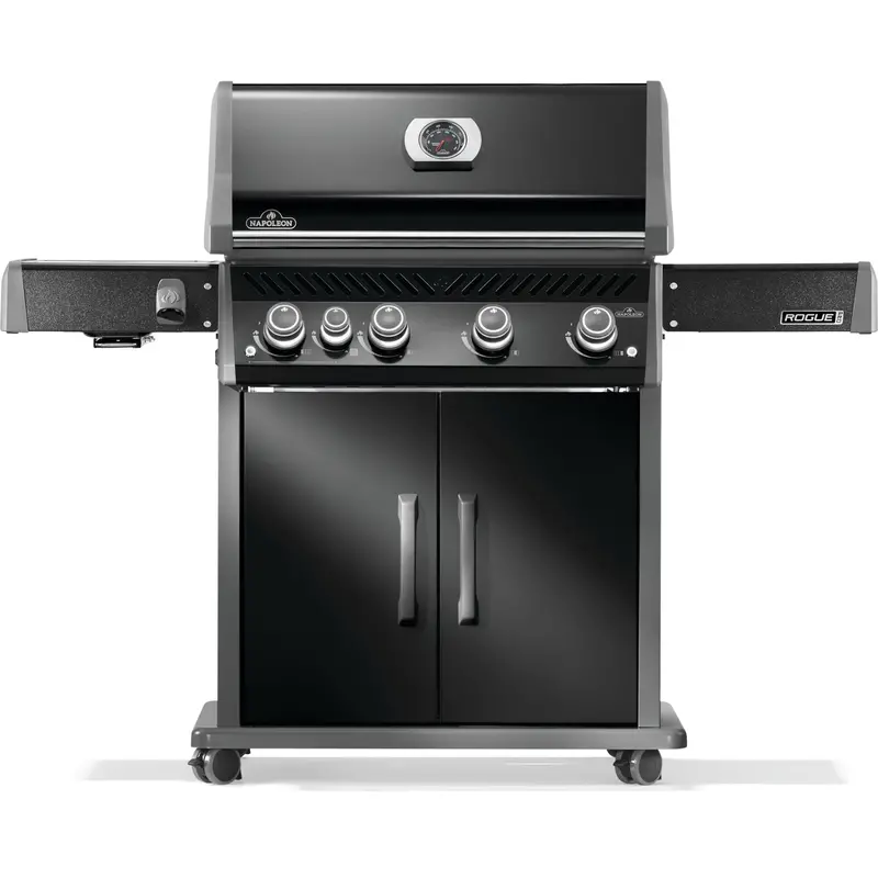 Napoleon Rogue Pro 525 Sib Black Gas Grill With Side Burner 1