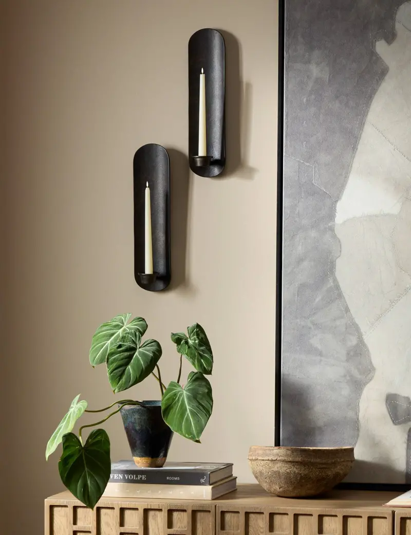 Niana Pair Of Wall-Mounted Candle Sconces 1