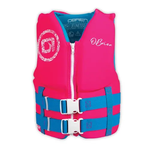 O'Brien Pink Biolite Youth Life Vest – Uscg Approved 1