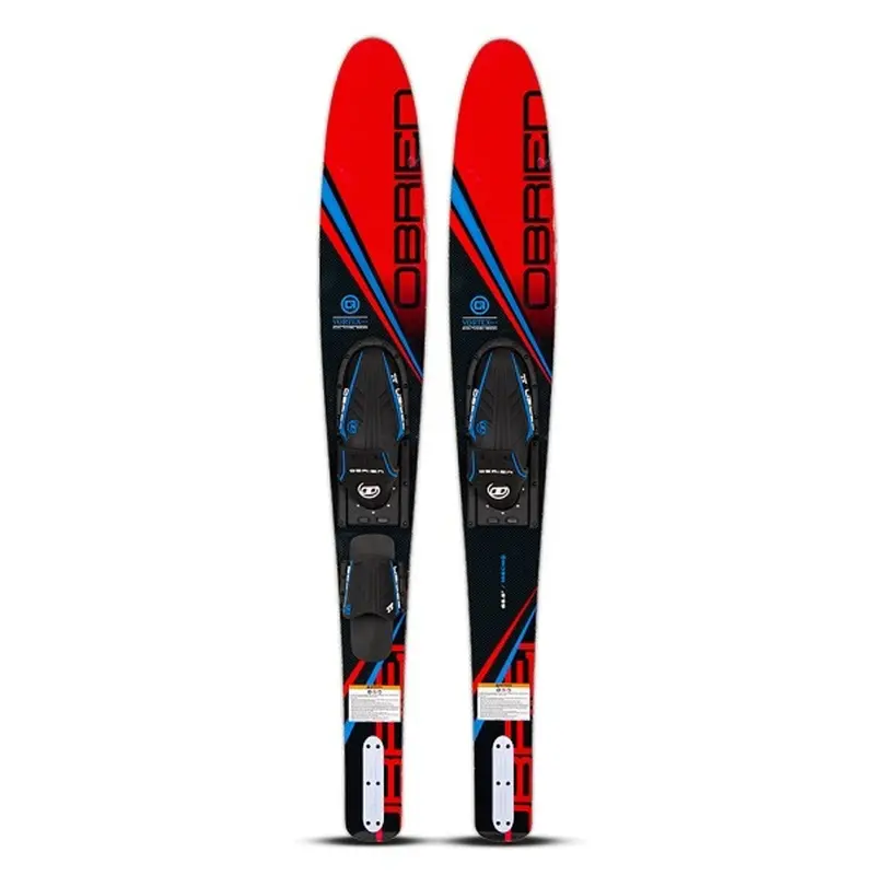 O'Brien Vortex Red Combo Waterskis With X-7 Bindings 1