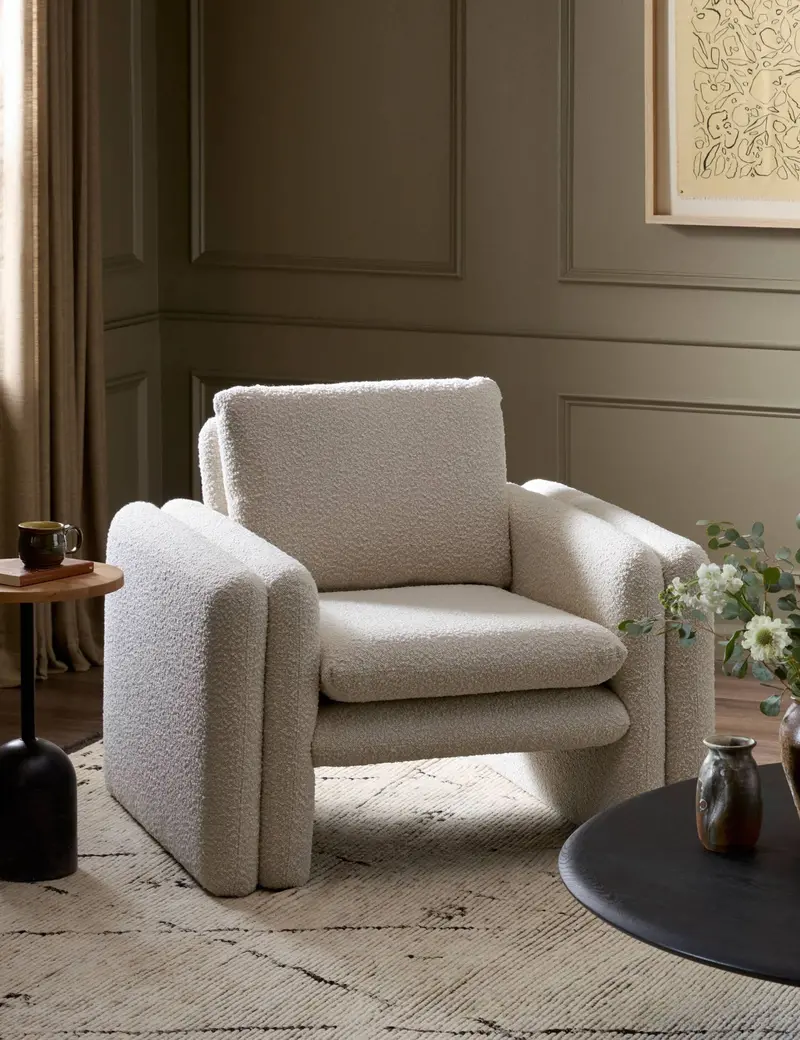 Orme Mid-Century Accent Chair With Tapered Legs 1