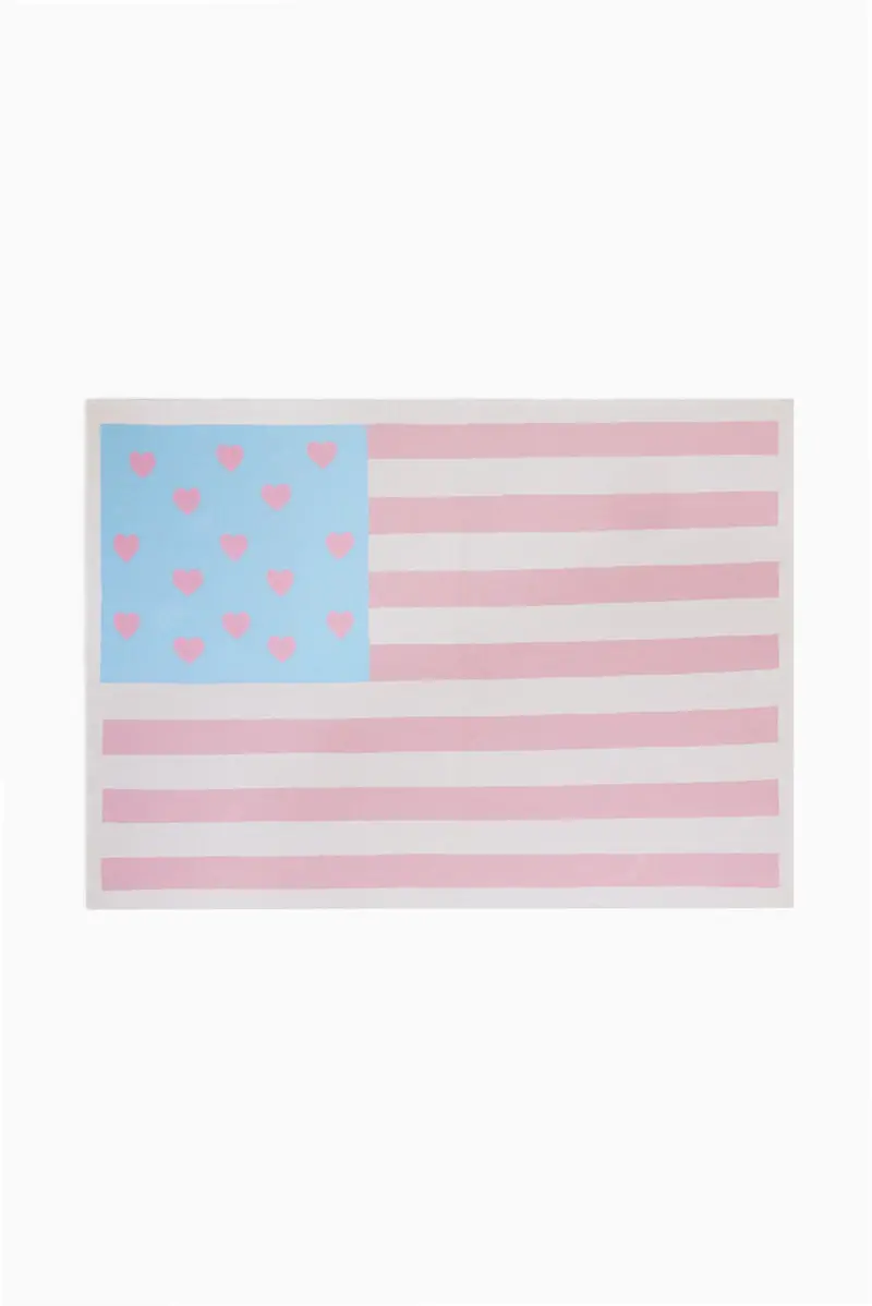 Patriotic American Flag Throw Blanket 1