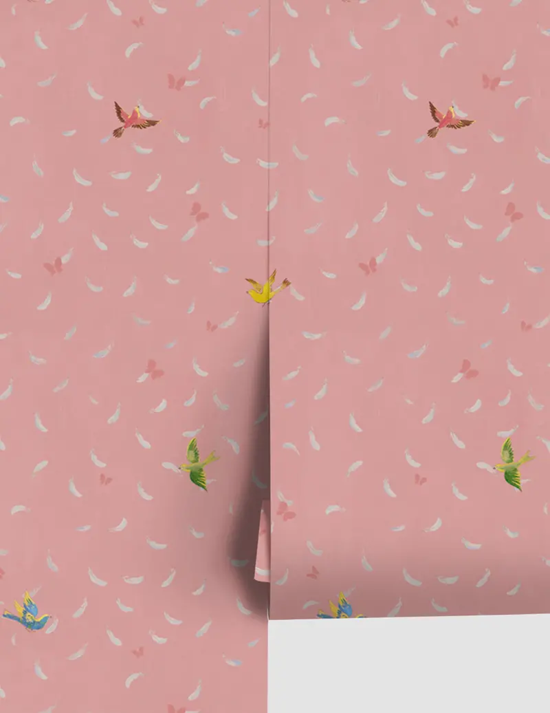 Paule Marrot Feather Motif Wallpaper Collection 1