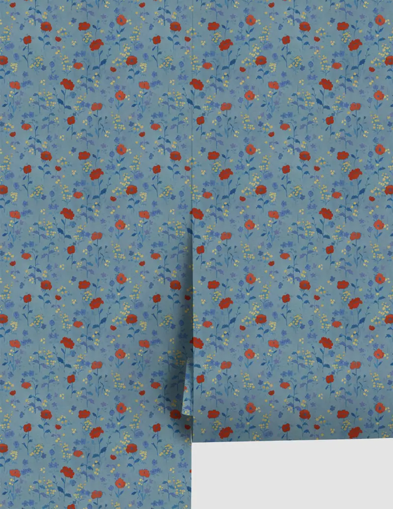 Paule Marrot Poppy Blossom Wallpaper Pattern 1