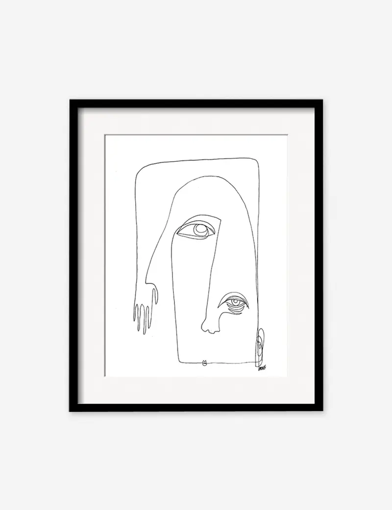 Picasso-Inspired Contemporary Wall Art Print By Damienne Merlina 4