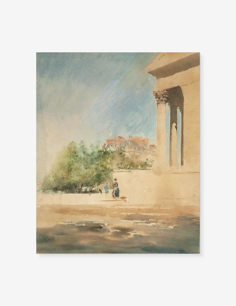 Place De La Madeleine Ii Paris Cityscape Print By Giuseppe De Nittis 1