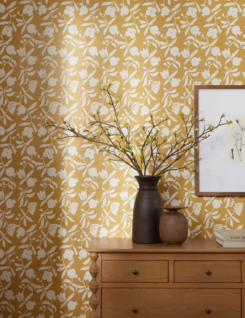 Pome Floral Print Wallpaper – Designed By Sarah Sherman Samuel 1