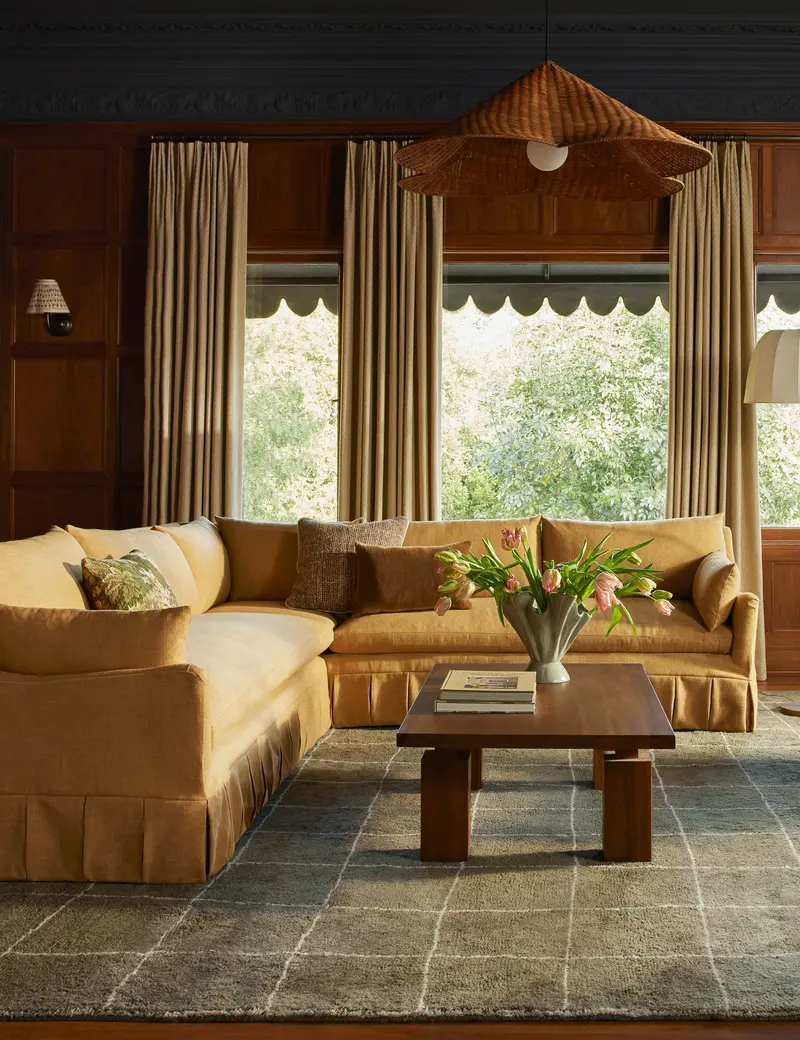 Portola Pleated Sectional Sofa – Contemporary Design With Textured Detailing 1