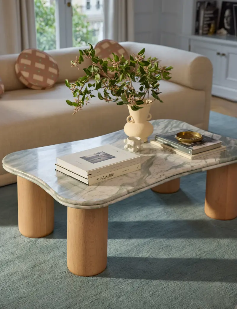 Revello Oval Coffee Table With Sculpted Base 1