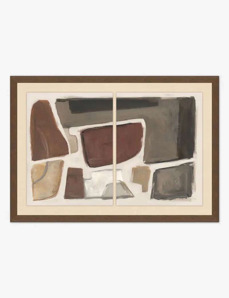 Richard Ryder 'Lonely Process' Abstract Wall Art Print 1