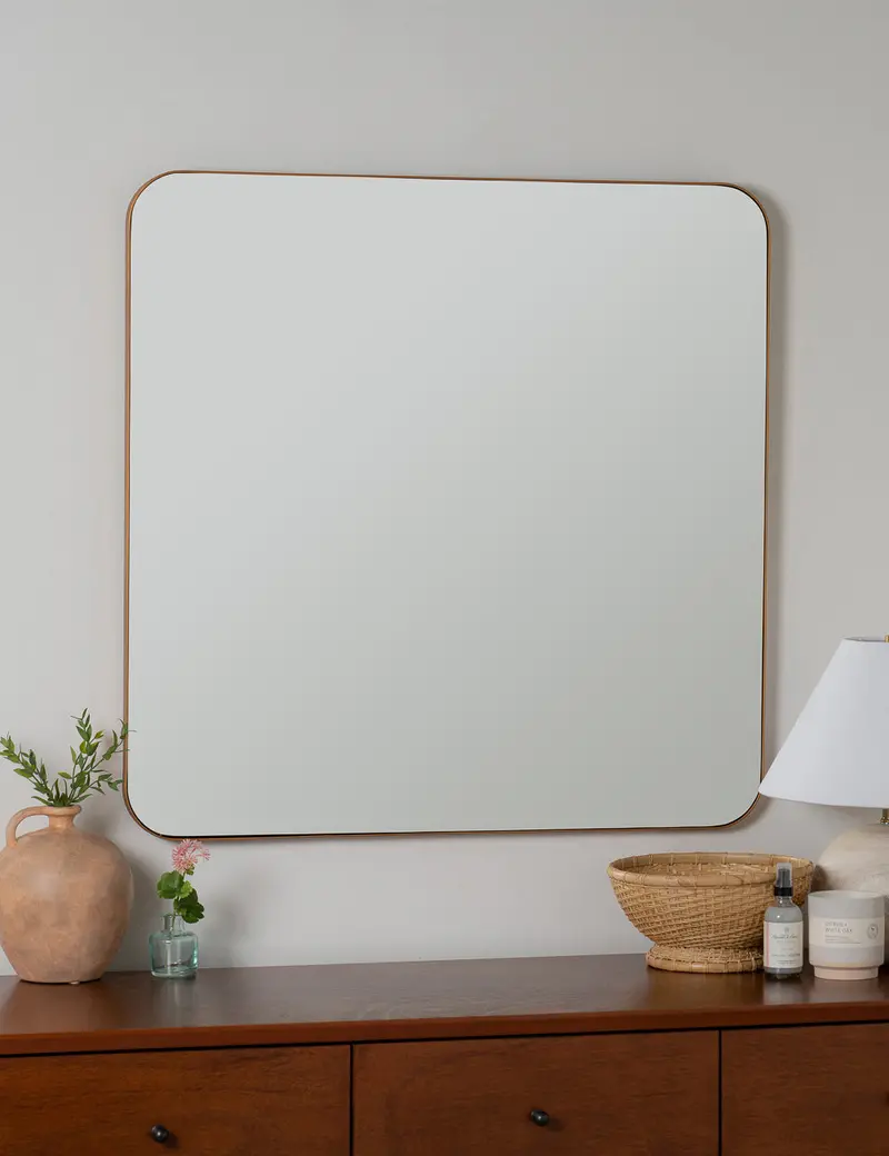 Ruth Geometric Square Wall Mirror 1
