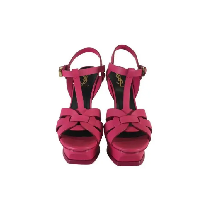 Saint Laurent Tribute Leather Sandals – Size 36 1