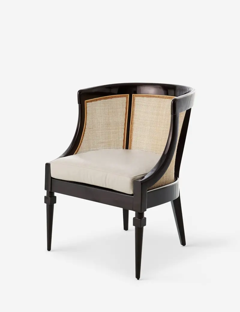 Serena Upholstered Accent Chair With Wooden Legs 1