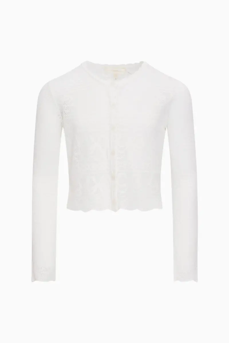 Sookie Girls' Bow-Accent Pointelle Cardigan 1