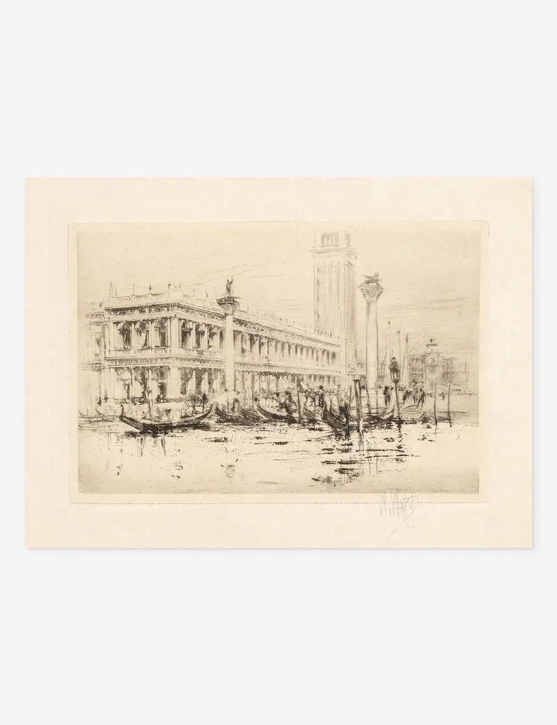 St. Mark’S Library Venice Architectural Print By William Walcot 1