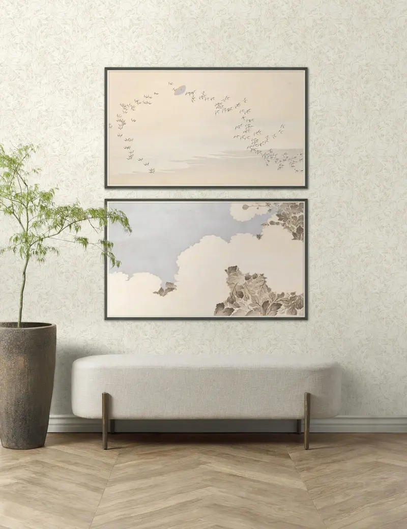 Summer Skies Dual-Panel Wall Art Print Set 1