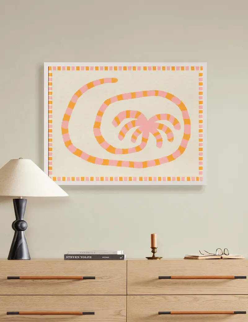 Swirl Of Summer Palm Wall Art By Shatha Al Dafai 1