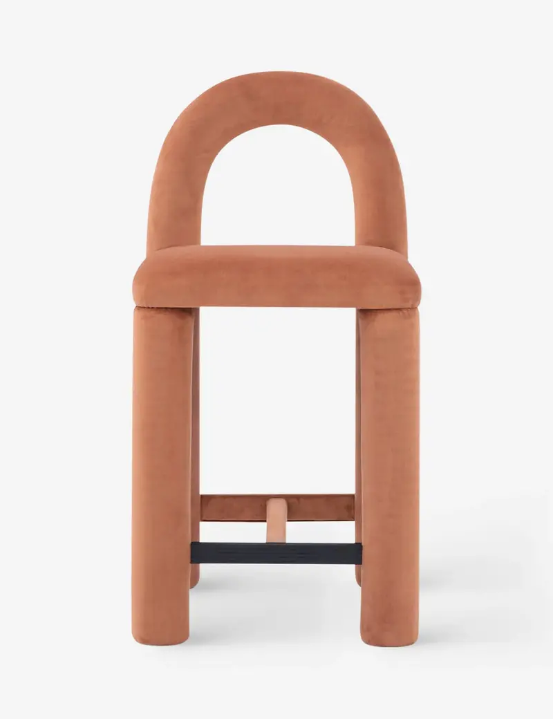 Temi Walnut-Finished Counter Stool – Sun At Six 4