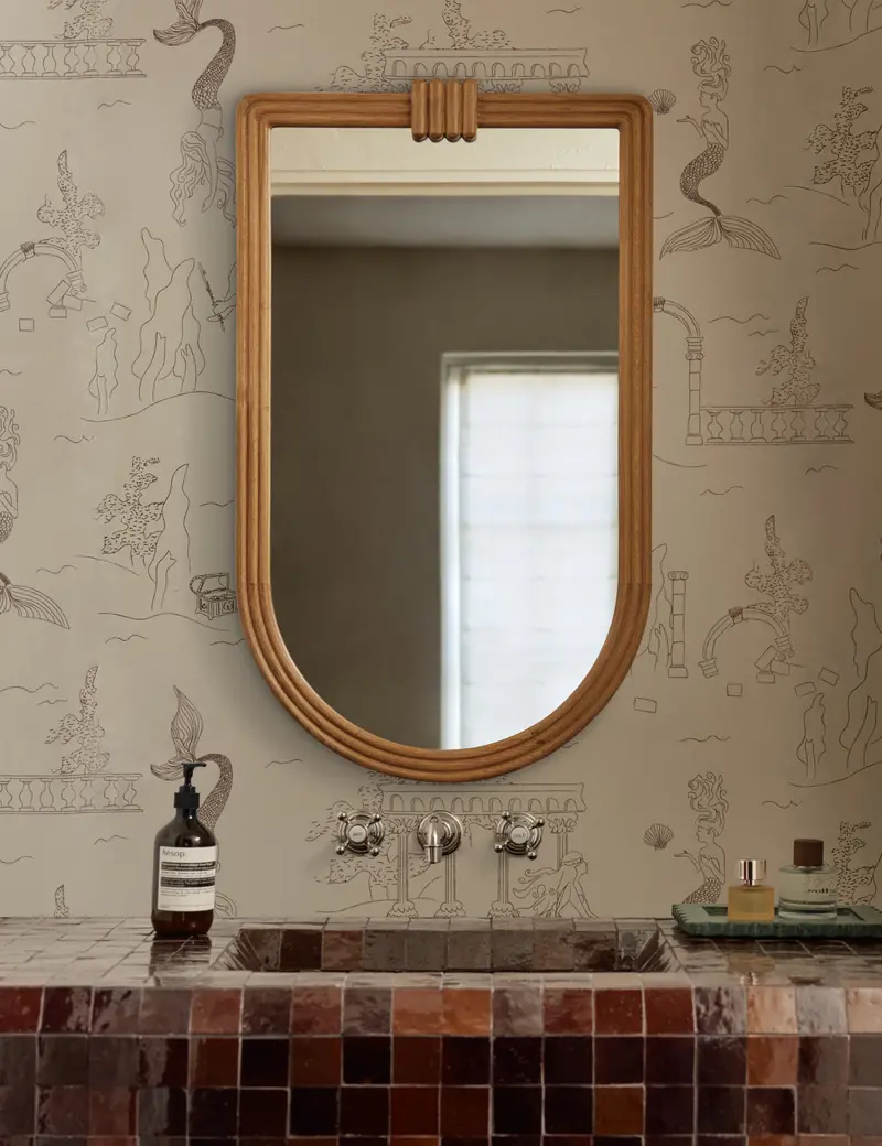 Teo Oval Framed Mirror By Sarah Sherman Samuel 1