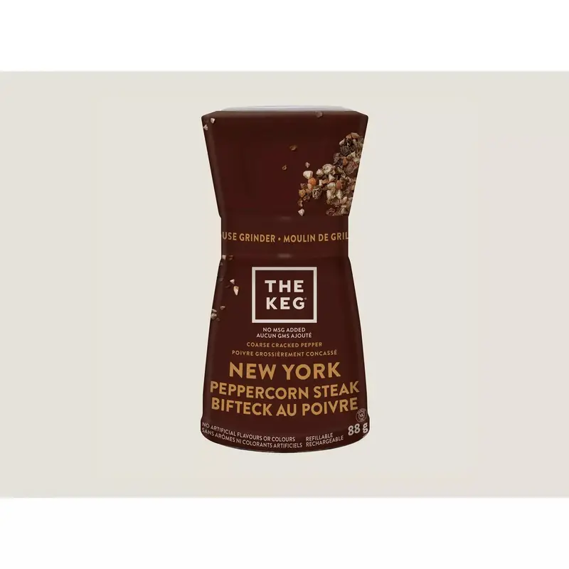 The Keg Steakhouse New York Peppercorn Steak Grinder – Freshly Ground Seasoning Tool 1