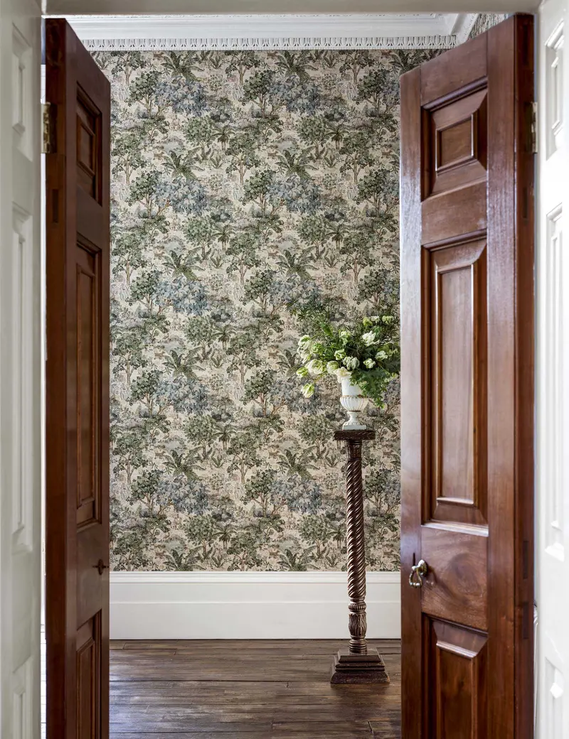 The Stumpery Wallpaper – Sanderson Nature-Inspired Textural Design 1