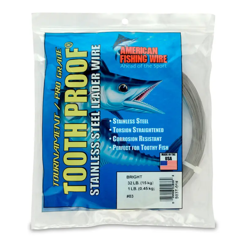Tooth-Proof Single-Strand Leader Wire By American Fishing Wire 1