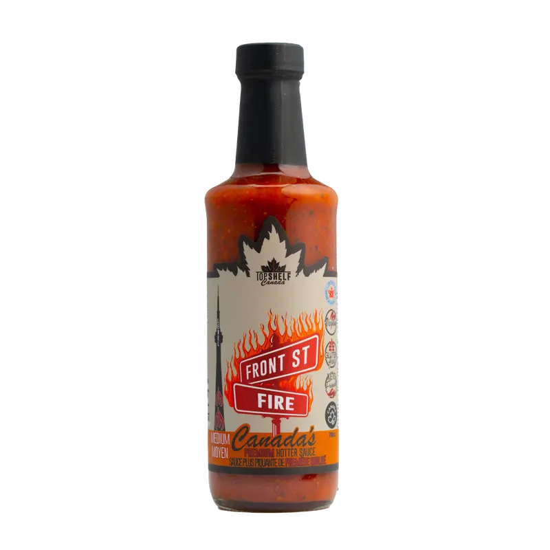Top Shelf Canada Front St. Fire Hot Sauce – Balanced Heat & Flavor Profile 1