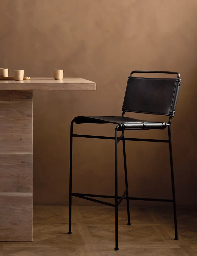 Trysta Upholstered Bar & Counter Height Stool 1
