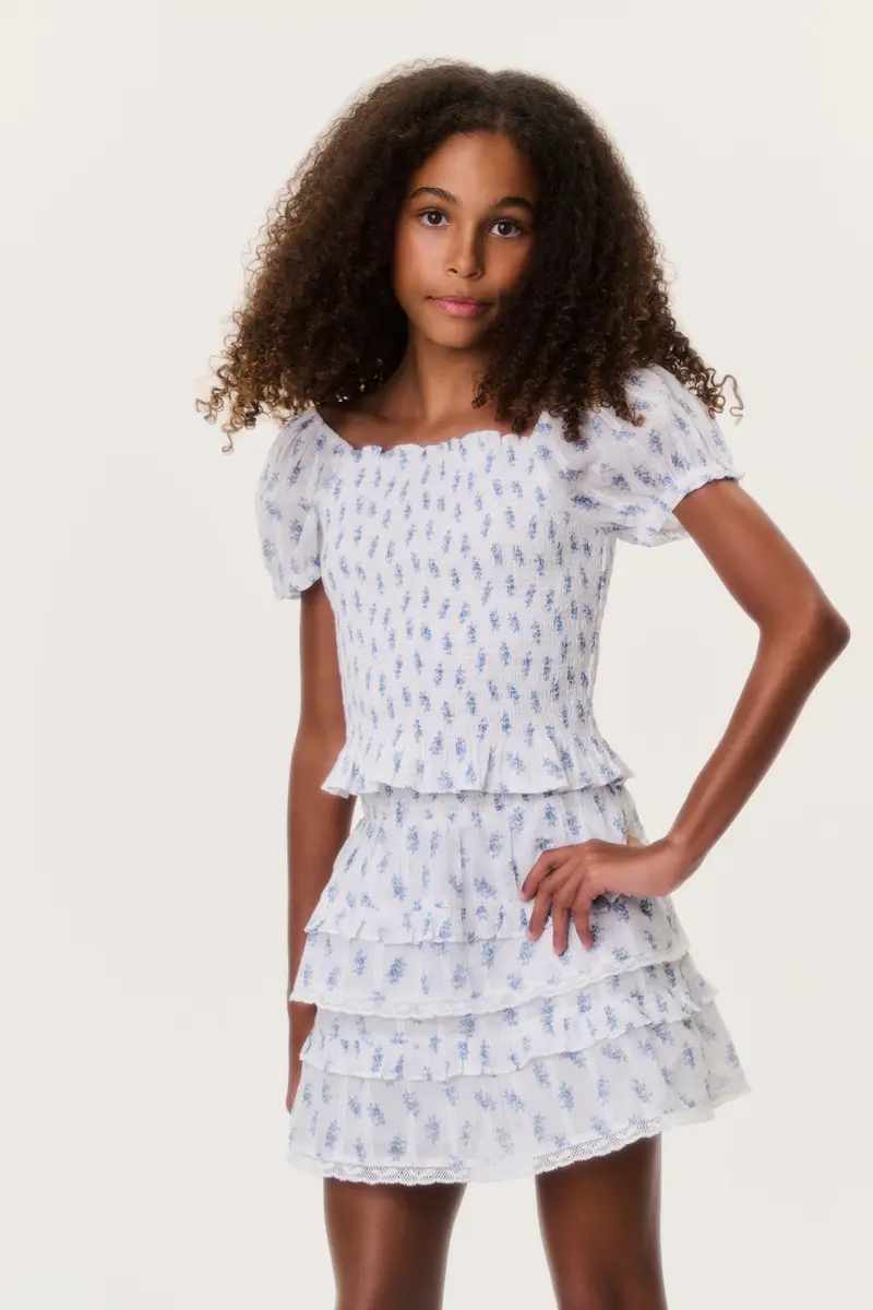 Tween Indigo Cloud Billie Skirt – Relaxed-Fit Cotton Skirt 1