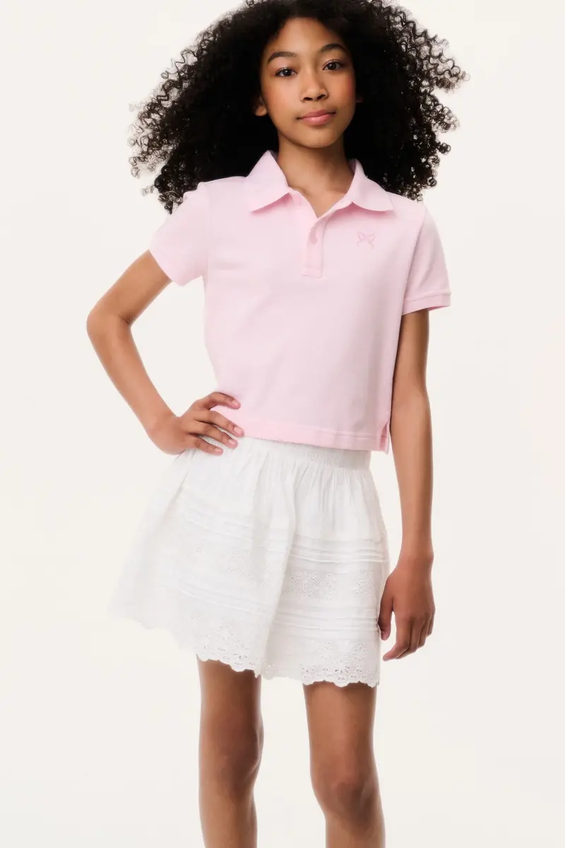 Tween Sani-Style Mini Skirt In Optic White 1