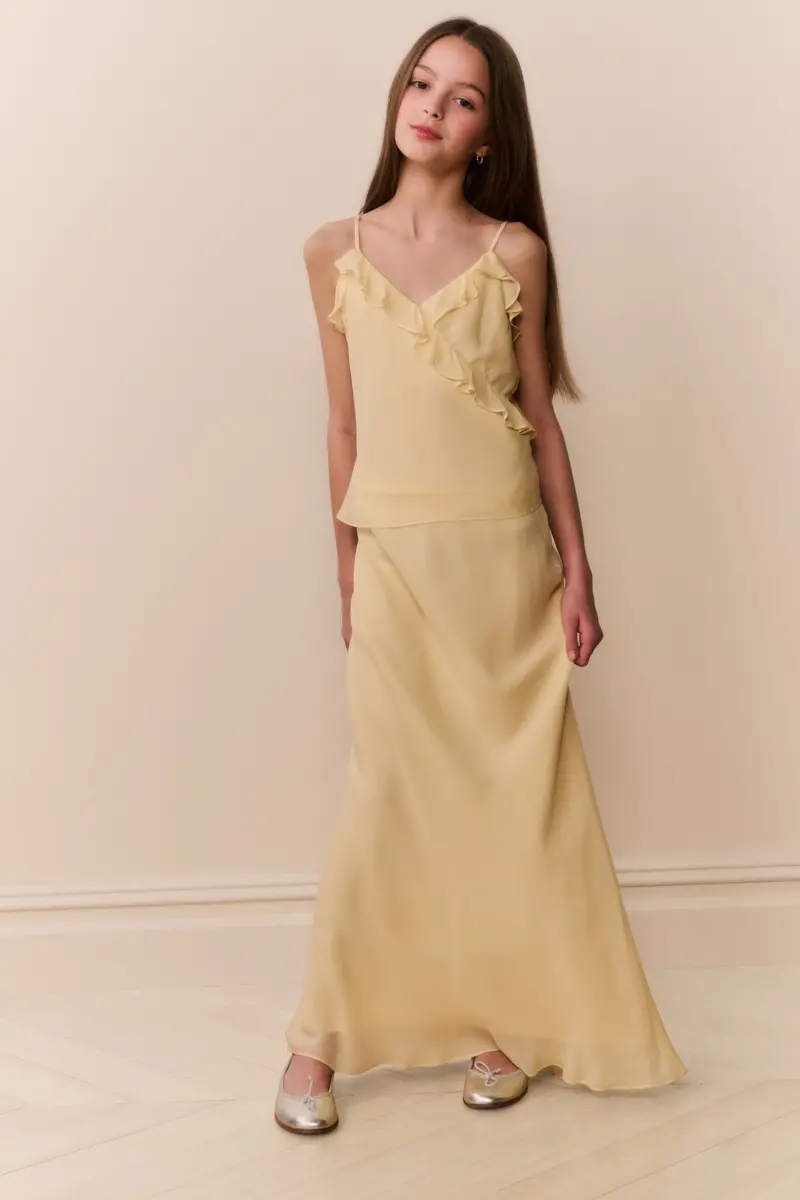 Tween Thyme Chiffon Maxi Skirt 1