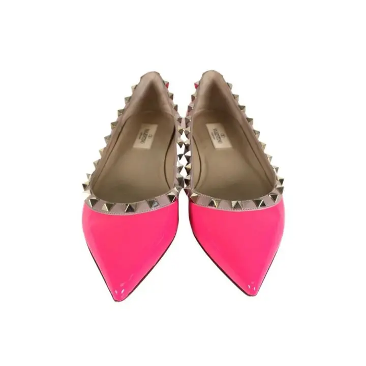 Valentino Rockstud Flat Shoes – Eu Size 37.5 1