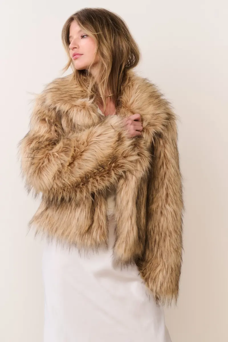 Valina Faux Fur Trimmed Jacket 1