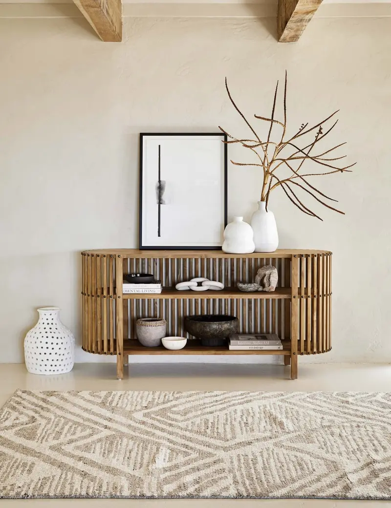 Vedima Slim Console Table With Metal Legs 1
