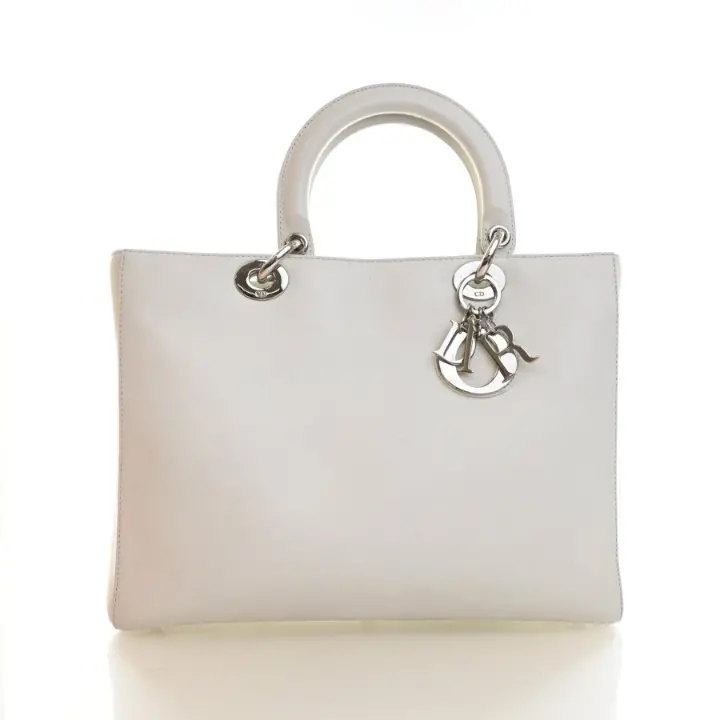 Vintage Christian Dior Large Calfskin Lady Dior Bag 1