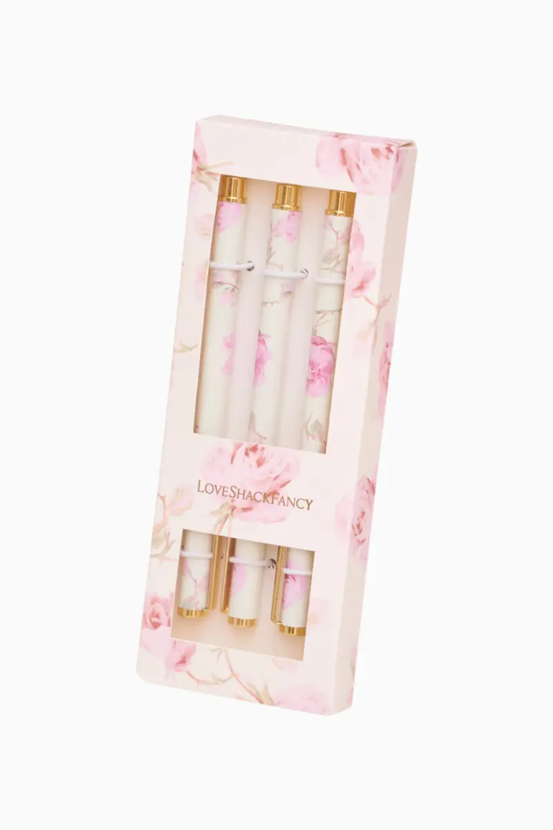 Vintage-Inspired Print Pen Set 1