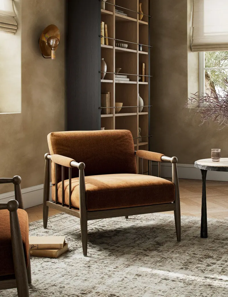 Warren Tufted Accent Chair – Amber Lewis Collection By Four Hands 1
